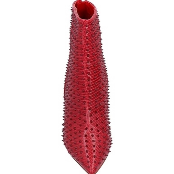 Steve Madden Via-S Red Booties - Picture 6 of 12